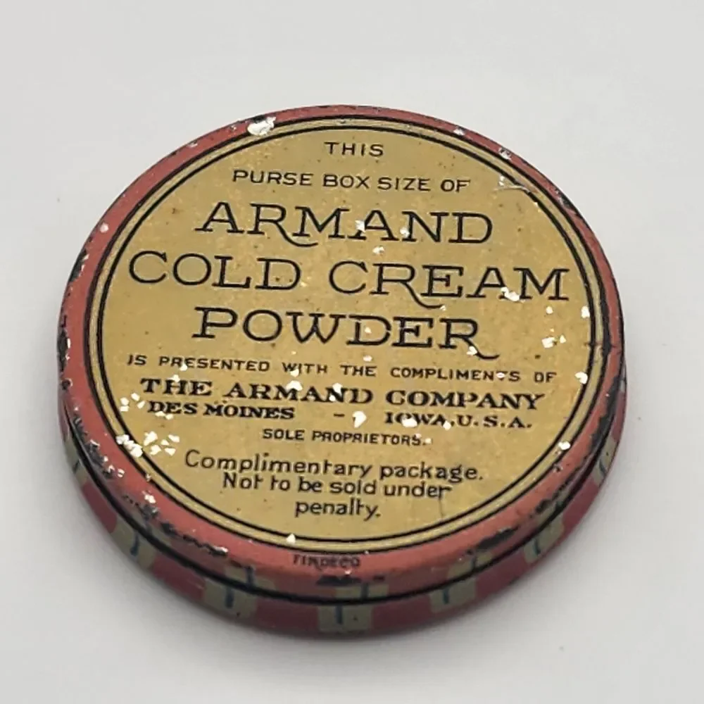 Vintage Empty Armand Cold Cream Powder Tin